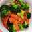 Garlic broccoli with capsicum