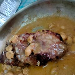 A picture of Burger steak.
