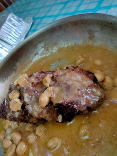 A picture of Burger steak.