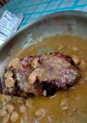 A picture of Burger steak.