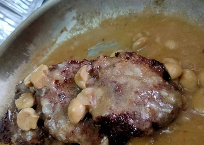 Simple Way to Make Popular Burger steak for Healthy Food