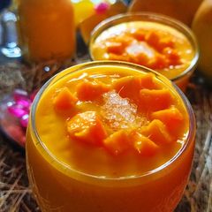 A picture of Almond Mango Milkshake.