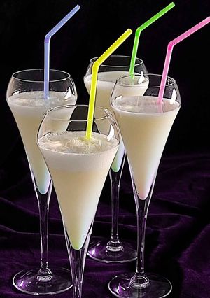 Una foto de Batido de limón cremoso