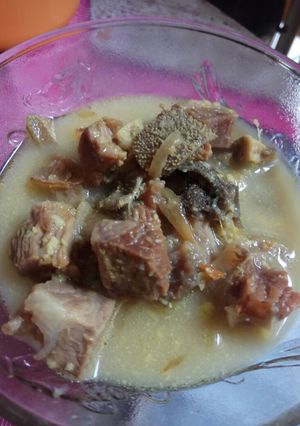 Foto resep Gule daging & jeroan