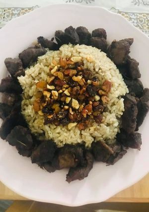 A picture of Kaltha Rice with Beef 🥩.