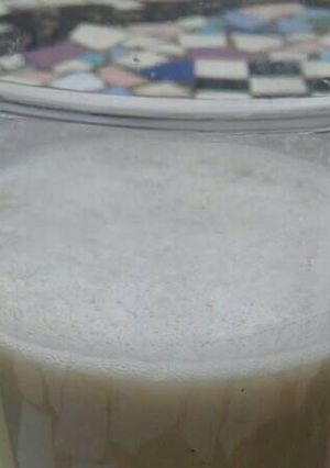 Una foto de Batido fit de banana y pasta de maní