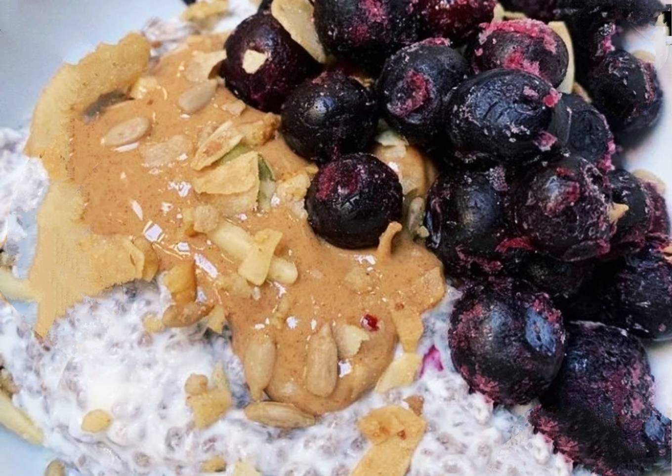 Vanilla Ice Cream with Chia Seed Pudding