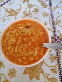 صورة لوصفة شوربة لسان العصفور 👍😋