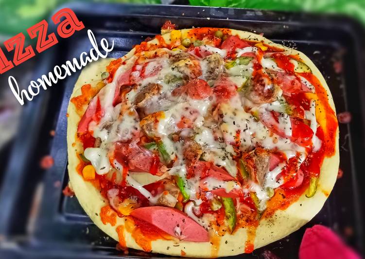 Cara Mudah Masak: ðŸ�• pizza homemade agitchu  Dirumah