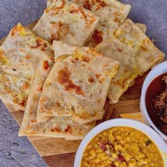Sri Lankan Egg roti A picture of Sri Lankan Egg roti.