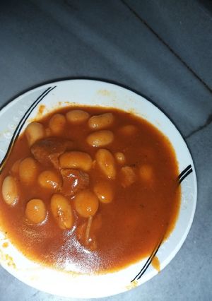 صورة لوصفة فاصوليا بيضاء مع اللحمة