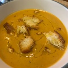 A picture of Spiced roast butternut soup.