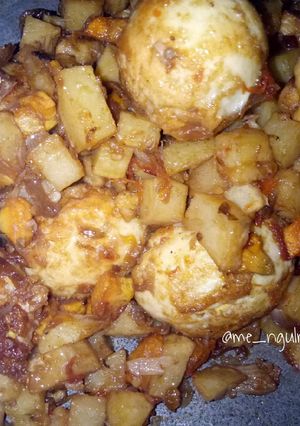 Foto resep Kentang Telur Pedas