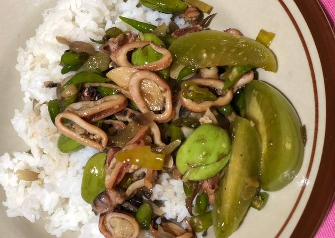 Ternyata begini lho! Bagaimana cara memasak Cumi asin cabe ijo yang lezat