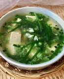 🌱 Canh Đậu Hủ Bông Tỏi Ba Góc (Three-cornered Leek)