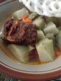 Empal Daging dengan Lontong