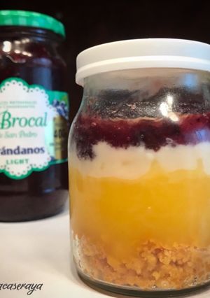 Una foto de Lemon pie en vaso SIN AZÚCAR