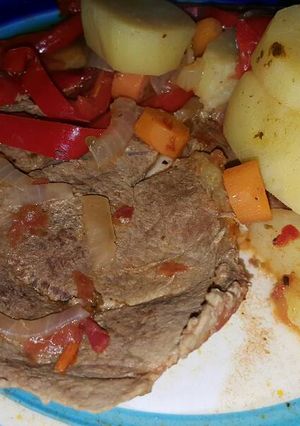 Una foto de Bifes a la portuguesa