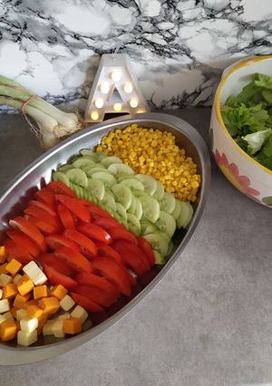 Une photo de Salade composée spécial barbecue
