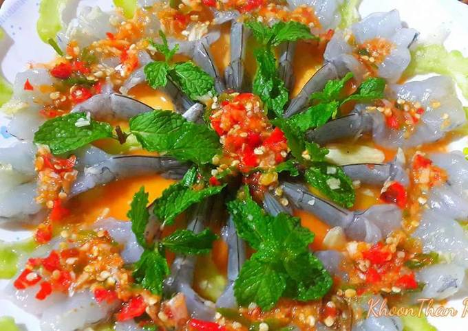 สูตร กุ้งแช่น้ำปลาโซดามะนาว โดย thanya pawarawattananont (ครัวคุณทัน) - Cookpad