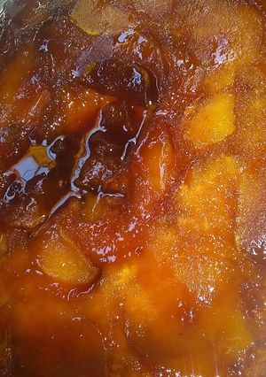Una foto de Tarta invertida de manzana