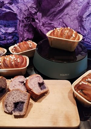 Une photo de Brioches aux vitelottes 🥔🟣
