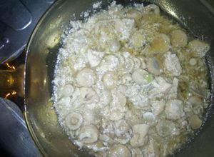 Foto resep Ayam jamur saus tiram dengan telur kcok