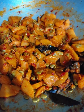 Easy Ways Prepare Recipes Sambal goreng kentang, udang, petai cina the So Delicious Appealing.