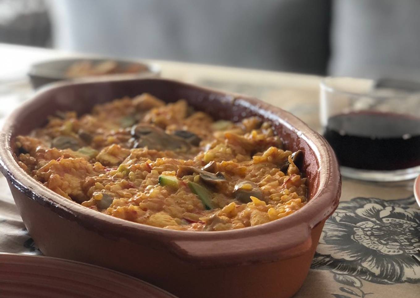 Arror cremoso con pollo y verduras TM6 para dos 👩‍❤️‍👨