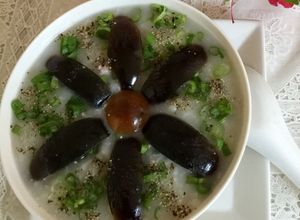 Hình của món Cháo trứng hột vịt bắc thảo thịt nạc xay !.