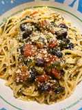 Black Bean Spinach Spaghetti 🍝