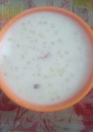 A picture of Sabudana kheer.