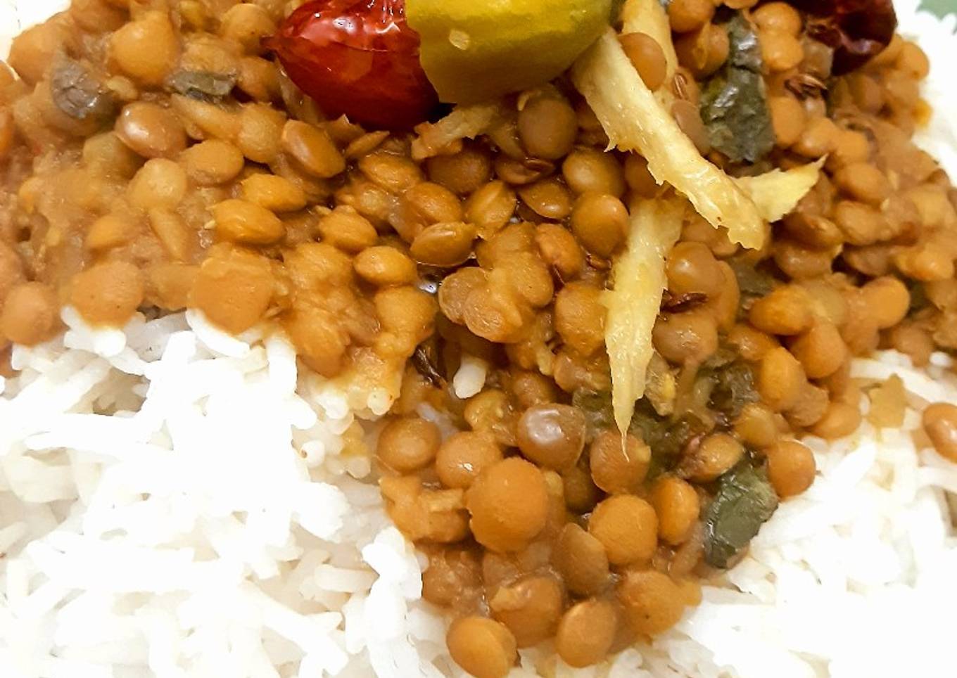 Kali daal chawal