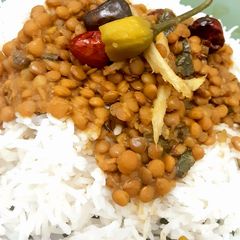 Kali daal chawal A picture of Kali daal chawal.