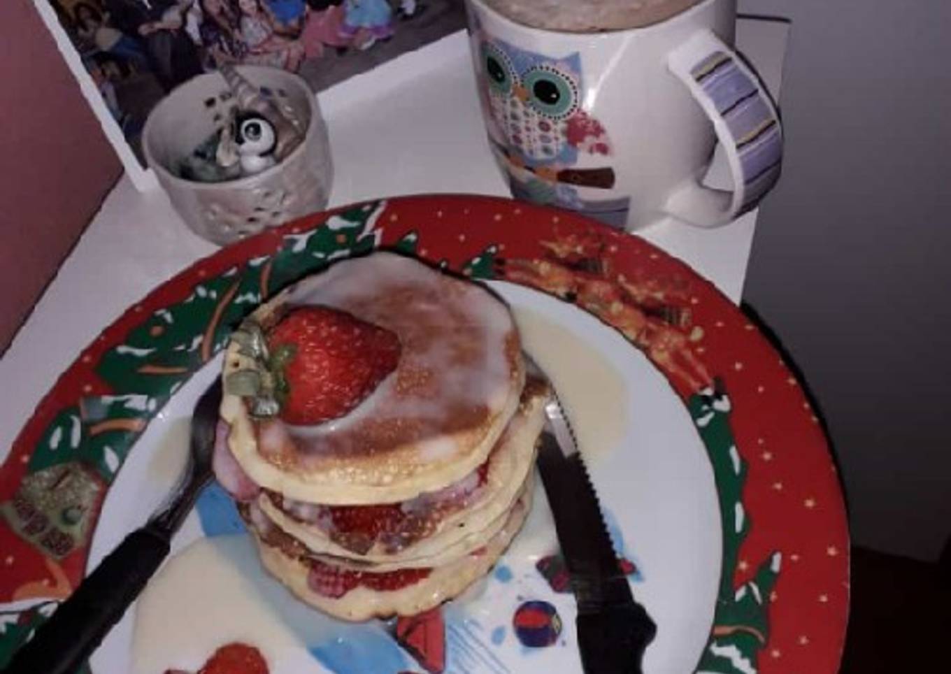 Hotcakes saludables de banana y avena 🥞