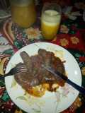 Chorizos a la pomarola en el WOK
