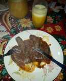 Chorizos a la pomarola en el WOK