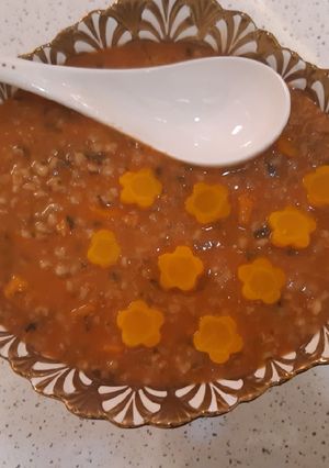 عکسی از دستور سوپ گندم