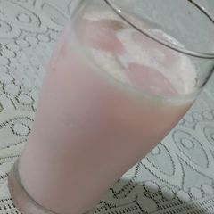 Roohafza milk shake A picture of Roohafza milk shake.