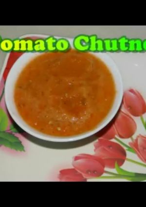 A picture of Tomato Chutney - Healthy Recipe - Khaman Dhokla Chutney.