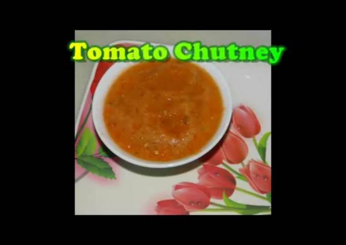 Recipe of Award-winning Tomato Chutney - Healthy Recipe - Khaman Dhokla Chutney