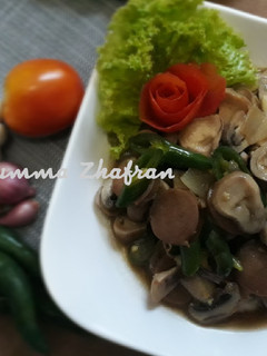 Foto resep Ca jamur merang saus tiram 🍄