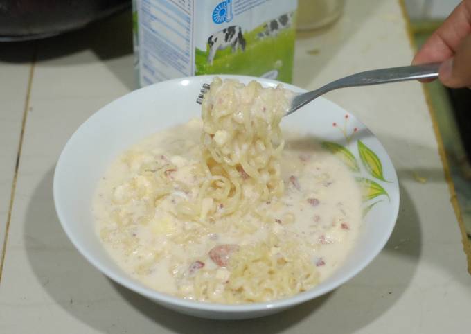 Resep Mie Instan Carbonara Oleh Javafoodie Cookpad