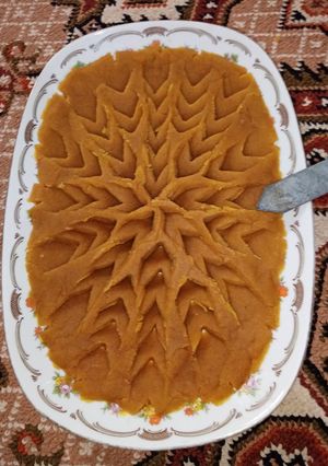عکسی از دستور حلوا با آرد گندم