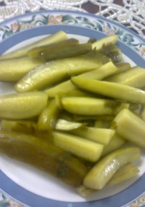 صورة لوصفة مخلل الخيار بدون خل