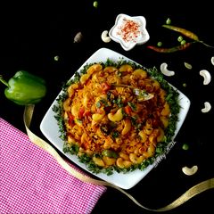A picture of Schezwan pasta pulao.