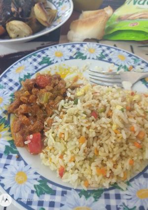 Una foto de Arroz frito, a mí manera