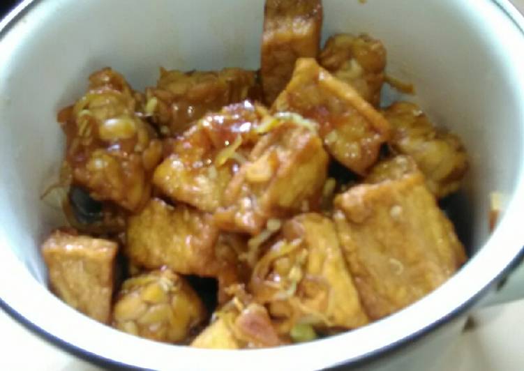 Oseng" tahu tempe dan kecambah