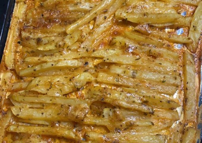 Resep Baked Garlic Cheese Potato Anti Gagal