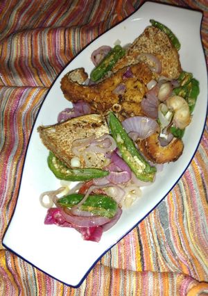 A picture of Fried fish.